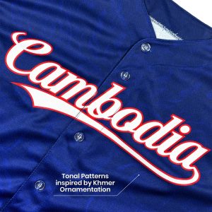 Cambodia 'Angkor Wat' Baseball Jersey - Image 18