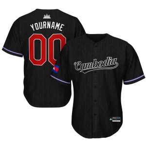 Cambodia 'Angkor Wat' Baseball Jersey - Image 10