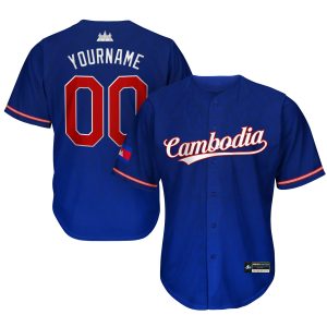 Cambodia 'Angkor Wat' Baseball Jersey - Image 22