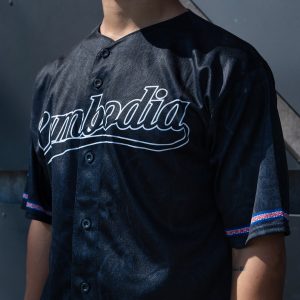 Cambodia 'Angkor Wat' Baseball Jersey - Image 3