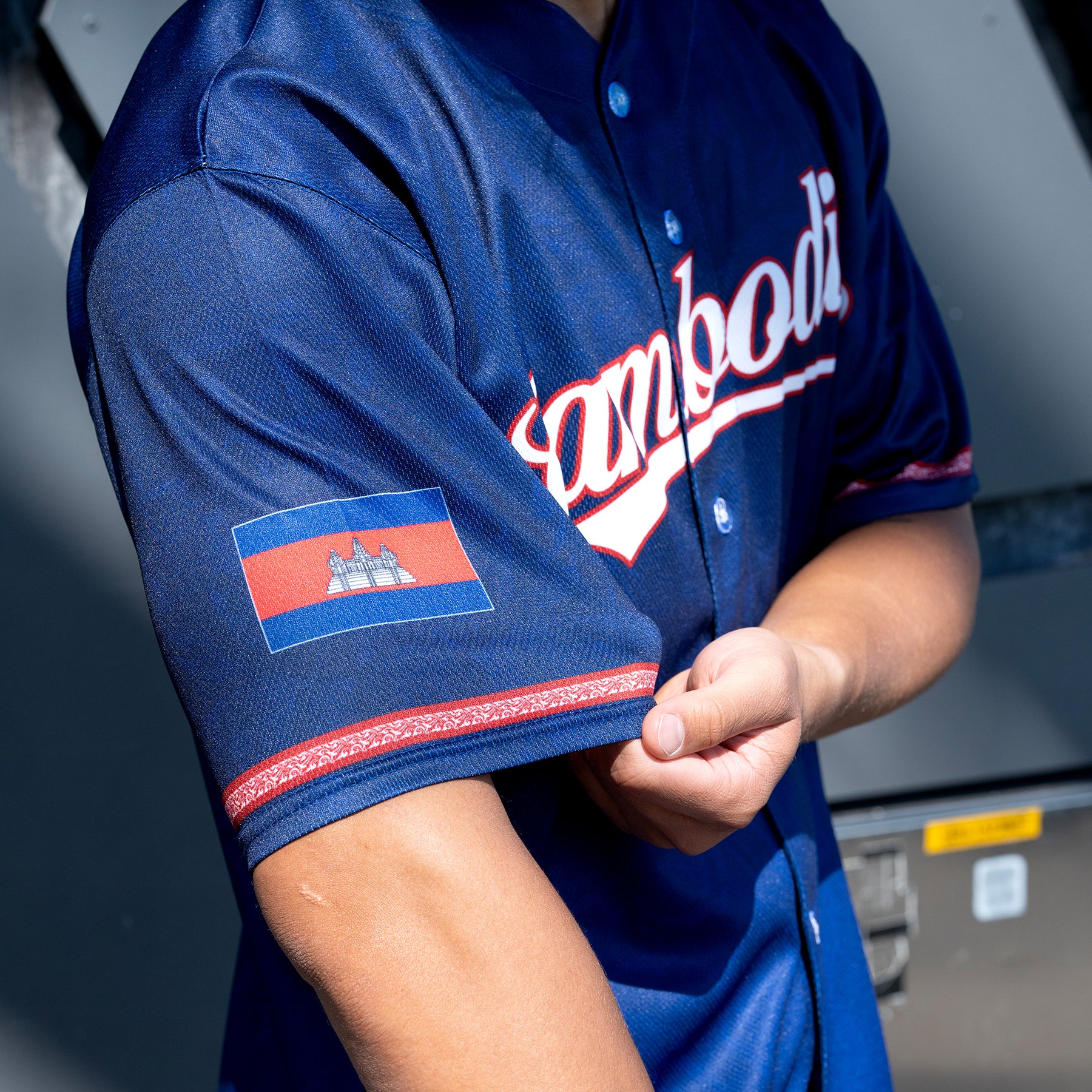 Cambodia 'Angkor Wat' Baseball Jersey - Image 16
