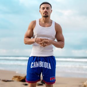 Cambodia Heritage Basketball Shorts - Image 2