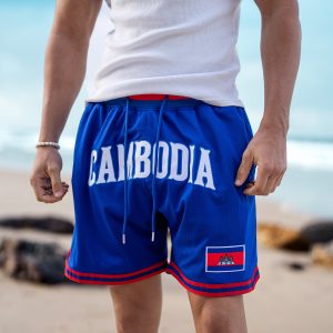 Cambodia Heritage Basketball Shorts - Image 3
