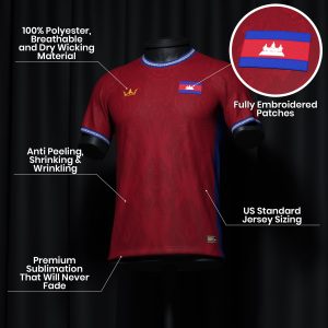 Cambodia Heritage Custom Football Jersey - Image 11