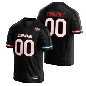 Dominican Republic Heritage Custom Football Jersey