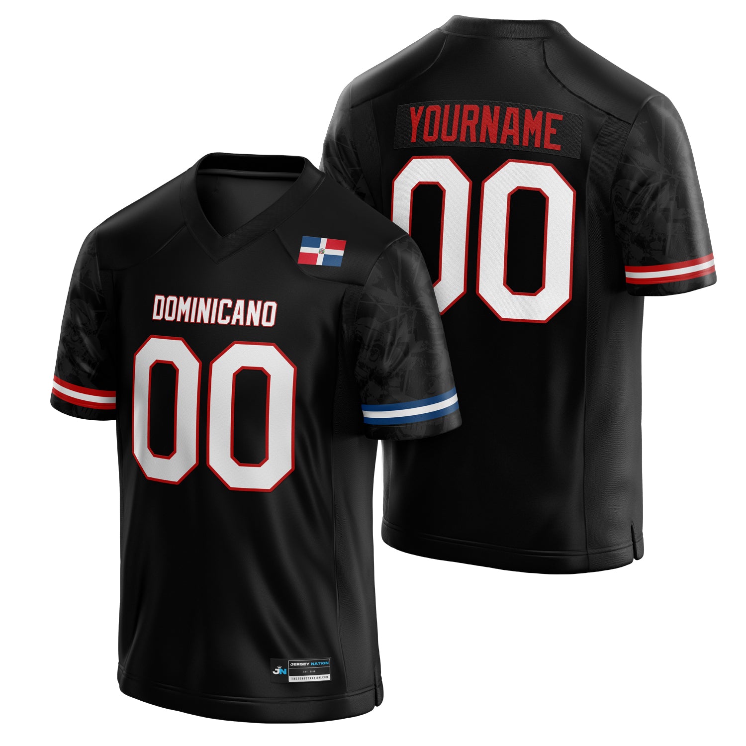 Dominican Republic Heritage Custom Football Jersey - Image 1