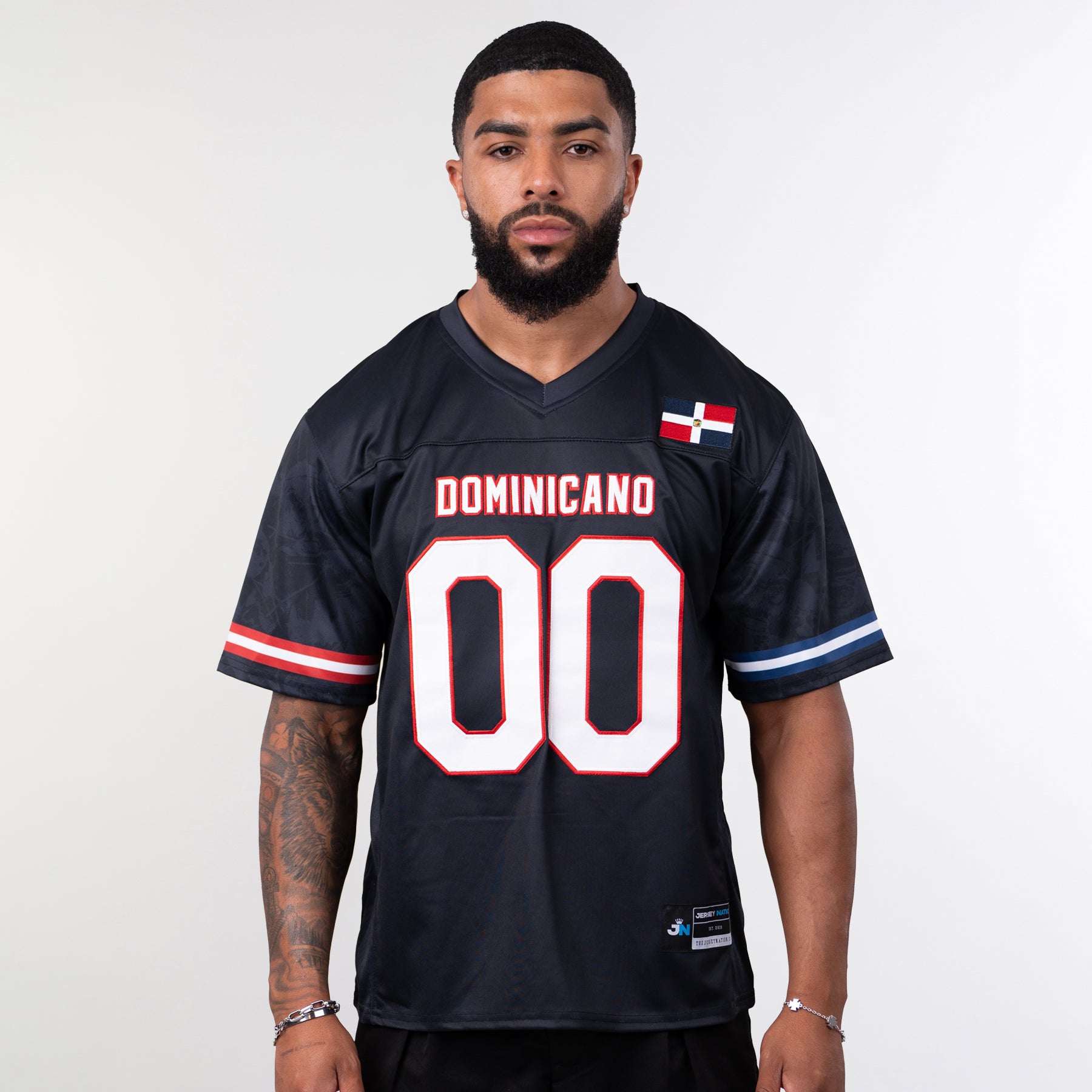 Dominican Republic Heritage Custom Football Jersey - Image 2