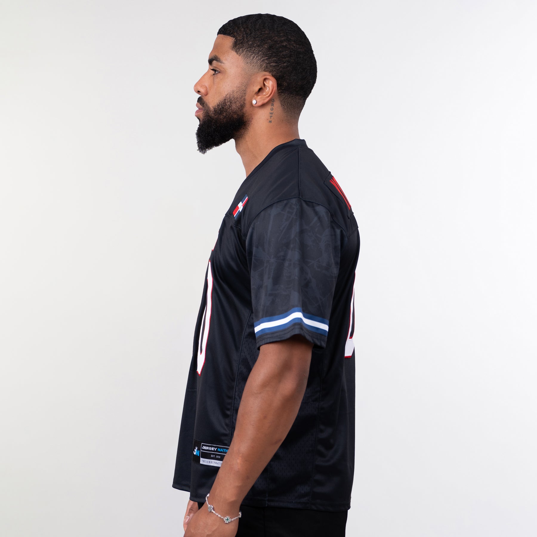 Dominican Republic Heritage Custom Football Jersey - Image 3